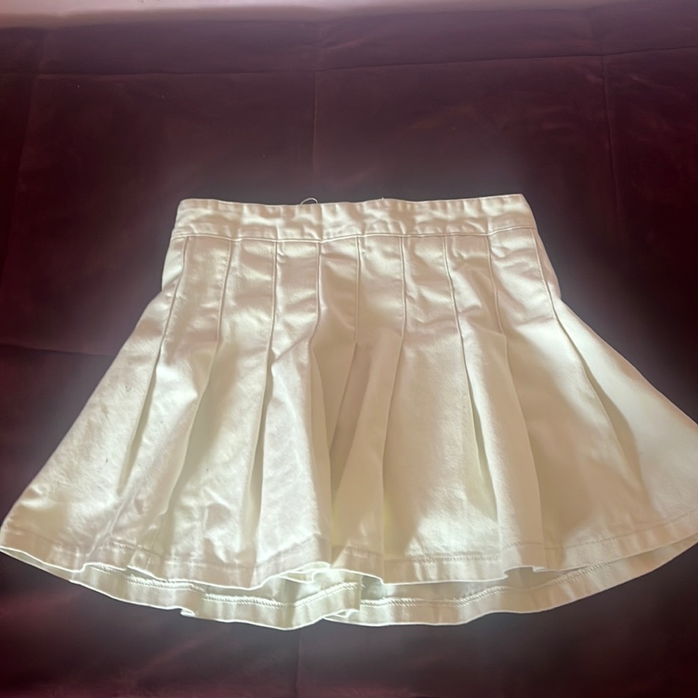 Brandy Melville white tennis skirt